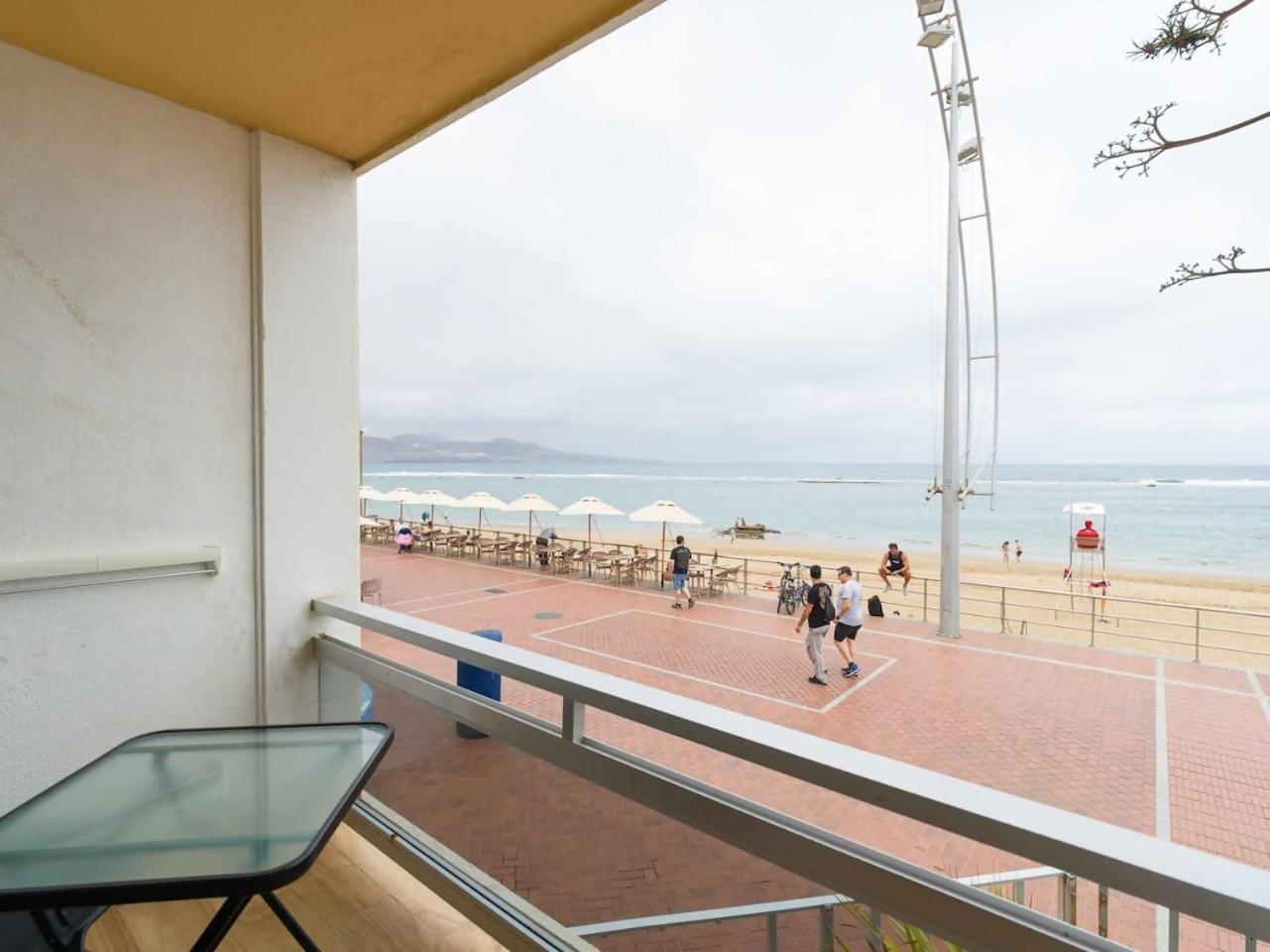 شقة Marsin Playa Terrace Sea Front View لاس بالماس دي غران كاناريا المظهر الخارجي الصورة