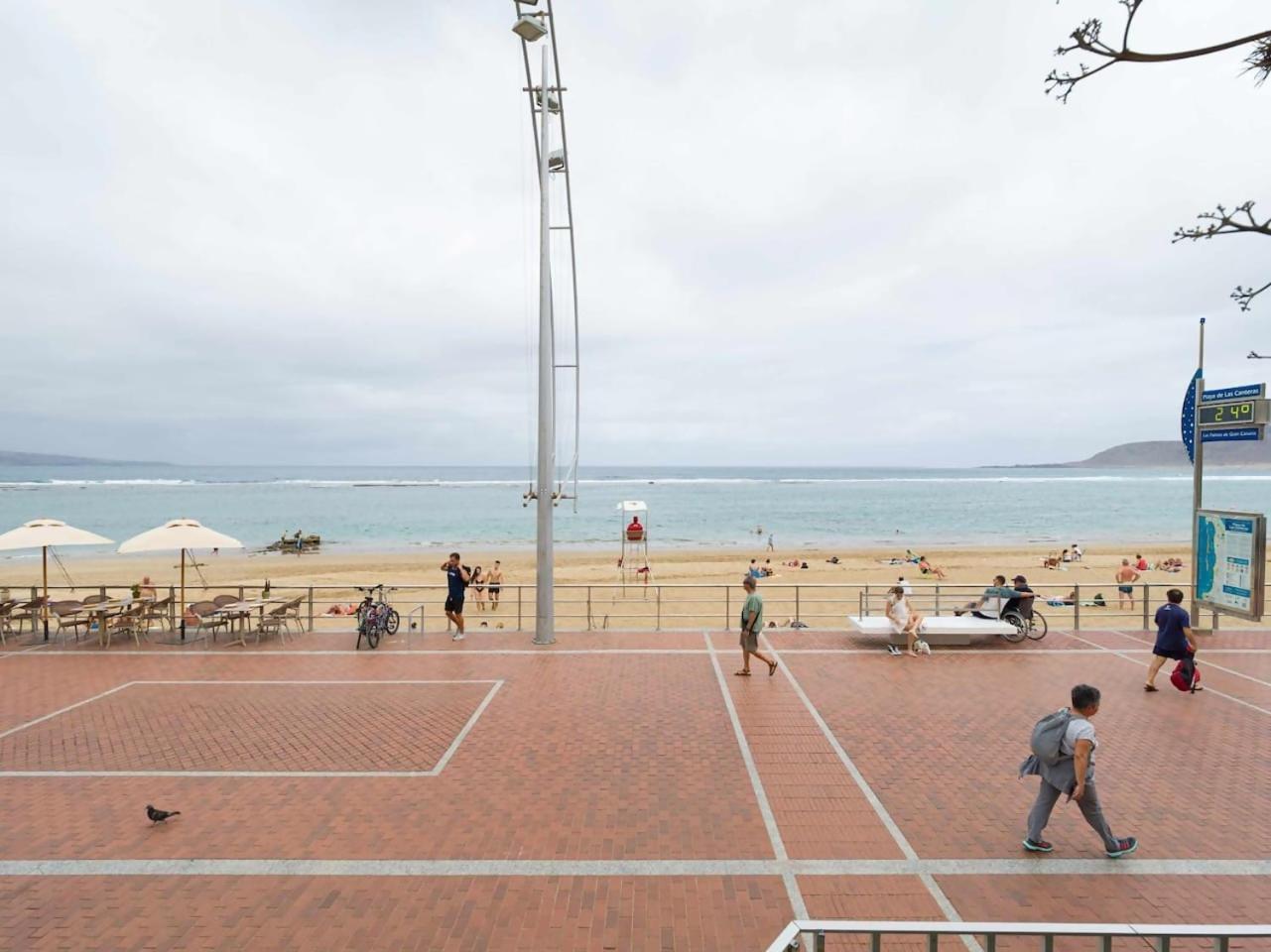 شقة Marsin Playa Terrace Sea Front View لاس بالماس دي غران كاناريا المظهر الخارجي الصورة